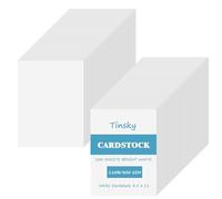 110 lb White Cardstock 8.5 X 11 Heavy Weight Printer Paper 100 Sheets Premium Smooth Sheets and Printer Compatible Thick 300 GSM Card Stock for Invitations Menus DIY Card Crafts