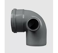 110 mm Soil Pipe Elbow Bend 90° Socket, 50 mm Right Side Inlet PVC Fitting