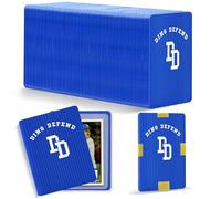 110 Pack Ding Defend Trading Card Shipping Protectors Hard Plastic Card Slab - Guard for Collectible Cards, Mailing Sheet & Hobby Supplies - 3.5 x 4.5 Inches, Blue Corrugated Packaging Pads