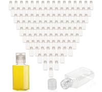 110 Pcs 1 oz Travel Plastic Bottles Mini Clear Bottles with Flip Caps Empty Hand Sanitizer Container Portable Refillable Containers for Shower Gel Face Creams Body Lotions
