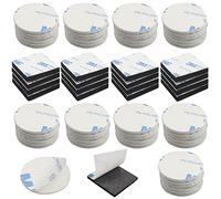 110 Pcs Adhesive Foam Pads Heavy Duty Sticky Pads Double-Sided Sticky Pads for Walls(55 x Square (20mm x 20 mm) and 55 x Round (20mm)) Random Color