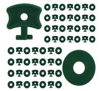 110 Pcs Greenhouse Twist Clips, Greenhouse Accessories Greenhouse Clips Plastic Greenhouse Fixing Clips & Washers Extender Corner Clips for Greenhouse Securing Insulation Bubble Netting Shading, Green