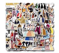 110 Pcs Hamilton Musical Stickers, Waterproof Music Stickers, PVC Hamilton Merch Gifts, for Laptop Decal, Laptop Hydro Water Bottle Car Cup Computer Guitar Skateboard Luggage Bike Bumper