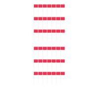 110 Pcs Irrigation Marking Flags 21 Inch PVC Yard Boundary Markers | Sensor Calibration and Smart Irrigation Controllers, Garden Landscaping, Wind Moisture Soil Resistance, Secure Placement