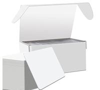 110 pcs PVC Card Blank Plastic Cards 30mil 0.76mm Thickness CR80 Cards Compatible with All Photo ID Card Printers（Not for Inkjet Printers）