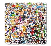 110 Pcs Stumble Guy Stickers for Laptop, Cool Decals for Teens Kids Boys Skateboard Phone