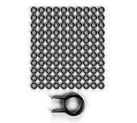 110-Piece Silicone O-Ring Set for Mechanical Keyboards Premium Rubber O-Rings Switch Dampeners and Free Keycap Puller Compatible with Cherry MX, Gateron, Kailh, and Holy Panda Switches (Black, 2.5mm)