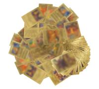 110 Pieces Cartoon Cards Gold Rare Cards Set, Anime Trading Cards with Deck Box, Metal Gold-Plated Cards, Rare Golden Trading Cards, No Duplicates, Cartoons, Comics, Trading Cards for Children
