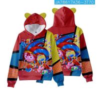 (110) The Amazing Digital Circus Magical Digital Circus Cat Ears Hooded Sweatshirt