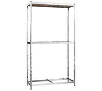 (110 x 40 x 180 cm (L x W x H)/1) vidaXL Storage Shelf Garage Organiser Holder Rack Steel and Engineered Wood