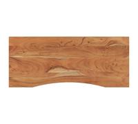 Desk Top Solid Acacia Wood Natural 110x50x2.5 cm Curved Edge 75kg Load Smooth XL
