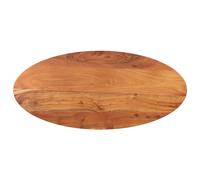 Table Top 110x50x3.8 cm Oval Solid Wood Acacia