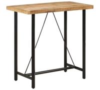 (110 x 55 x 107 cm) vidaXL Bar Table Dinner Table Kitchen Dining Room Pub Table Rough Mango Wood