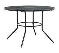 (110 x 72.5 cm) vidaXL Patio Table Garden Outdoor Table Round Anthracite Powder-coated Steel