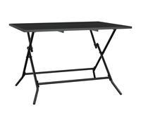 (110 x 80 x 72 cm) vidaXL Folding Garden Table Outdoor Folding Table Patio Anthracite Steel Mesh