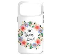 110 Years Loved 110th Birthday Floral 110 Years Loved Women Case for iPhone 17 Pro Max