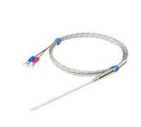 1100 ℃ K-Type Armored thermocouple WRNK-191 Temperature Sensor 1mm 1.5mm 2mm 3mm 4mm 6mm 8mm Probe(Black)