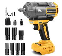 1100 Nm Cordless Impact Wrench for Dewalt 18V 20V Max Battery, No Battery