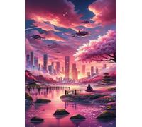 1100 Piece Jigsaw Puzzles for Adults - City Scenery - Eco Matte Anti-Glare Print, Precision Fit Interlocking Pieces with Letter Zone Backing 34.3x16.54 inch