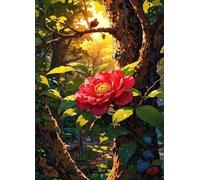 1100 Piece Jigsaw Puzzles for Adults - Tree Flowers - Eco Matte Anti-Glare Print, Precision Fit Interlocking Pieces with Letter Zone Backing 34.3x16.54 inch