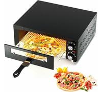 1100 W Cowed Electric Pizza Oven, 60 -Minute Timer And Temperature Adjustment Of 50 To 300 ° C, Double -Sided Pizza Baking Machine, Easy To Clean, Ideal For Interiors,