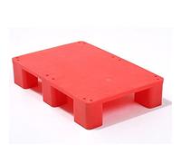 1100lb Capacity Plastic Pallet Heavy Duty C Storage Rack for Restaurants Kitchens and Gas Stations 1 Pack (Red 80x80x12cm)
