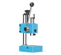 1100lb Precision Arbor Press - Benchtop Manual Stamping & Bending Tool with Automatic Retractable Handle for Forming & Drawing - Heavy Duty Blue Design