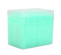 1100pcs Double Head Plastic Toothpick, Teeth Cleaning Tooth Picks Oral Care Floss Pick Floss Interdental Brush with Box (Green)