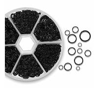 1100Pcs Open Jump Rings, Black Jump Rings Set 304 Stainless-Steel O Ring Connectors Open Rings for Bracelet Earrings Necklace Jewelry Making (4/5/6/7/8/10mm)…