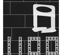 1100pcs Pro-Grade Tile Leveling System Clips 1/16" Leveler Spacer Prevents Tile Lippage with Precision Gap Control, Effortless DIY Installation(1100Pcs（1.5mm 1/16))