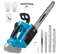 1100W Cordless Chainsaw for Makita 18V, 2 in 1 12 Inch / 10 Inch Brushless | (No Battery) Security Lock Handheld Electric Chain Saw for Wood Cutting, Tree Trimming