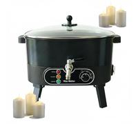 1100W Electric Candle Wax Melting Pot, 6L, Temperature Range 30-100℃, Spigot & No-waste Design, DIY Making Kit For Scented Candles And Soaps