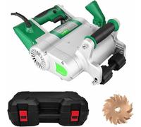 1100W Electric Wall Chaser, Concrete Groove Cutter for Brick Granite Marble, 40mm Depth with Suitcase