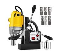 1100W Magnetic Drill Press with 6PCS Bits MD40 Electric Bench Tapping Drilling Rig Machine for Engineering Steel Structure