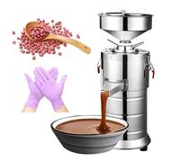 1100W Peanut Butter Maker Machine, Commercial Electric Grain Mill, 15kg/h Output, Extended Discharge Port, Anti-Slip Base, Multifunction Sesame Peanut Butter Machine for Groundnut, Almond