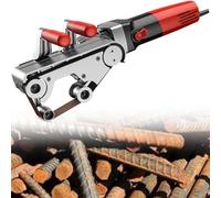 1100W Pipe Polisher Stainless Steel Sander 6-Speed Adjustable with Sanding Belt for Aluminum Oxide Grinding and polishing, 3 Rollers ( 4Roller)
