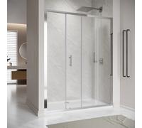 (1100x1850mm) ELEGANT Sliding Shower Door with 6mm Safety Tempered Glass