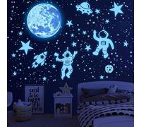 1106Pcs Glow in The Dark Stars for Ceiling Glow in The Dark Moon and Planet Wall Stickers Luminous Astronaut Universe Galaxy Space Wall Stickers Outer Space Decal for Kids Boys Bedroom
