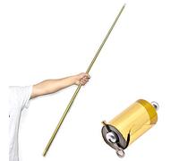 110cm Appearing Cane Professional Magician Pocket Staff Magic Tricks Stage Street Cudgel Metal Magica Wand (110cm golden)