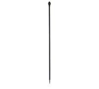 110cm Black Metal Gothic Garden Fence Post