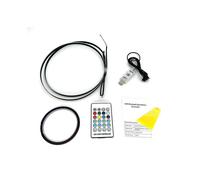 110CM Car RGB Led Light Strip Neon Light APP Control Music Rhythm Sensing Lamp with Remote Car Ambient Lights Interior Auto Decoration Atmosphere Lamp