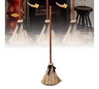 110cm Dynamic Levitation Witches Broom, Halloween Floating Witch Broom, Dancing Witches Broomstick, Floating Moving Haunted Dancing Brooms with Spooky Laughter, for Halloweens Decoration