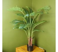 Artificial Areca Palm Tree Potted In Black Pot 110Cm Botanik