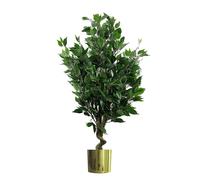 110cm Leaf Realistic Artificial Ficus Tree / Plant Gold Planter