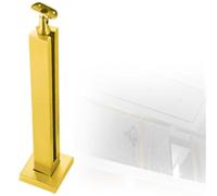 110cm Metal Stair Baluster Posts, Square Side Mount Railing Column, Indoor Staircase Kits, Durable Balustrade for Home Safety & Style