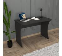 110Cm Modern Desk Compact Writing Desk Laptop & Computer Table Stylish Office Desk For Home Work Study (Anthracite, Large, Mila)