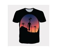 (110cm) Siren Alien Head Tshirt Horror Monster Urban Legend Story Kids Top Scary