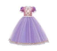 (110cm) Tangled Rapunzel Princess Fancy Dress Up Cosplay Party Costume Girls Outfit Gift