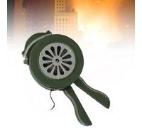110DB Air Raid Hand Crank Siren,Hand Operated Crank Alarm,Handheld Loud Operated Fire Emergency Alarm,for Factories,Schools,Troops (Green )