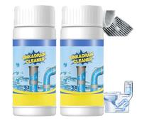 110g Powerful Sink and Drain Cleaner Powder, Pipeline Dredging Agent Powder Drain Cleaner, Multi-functional Fast-Acting Pipe Dredging Agent for Kitchen and Toilet Pipeline Unblocker (2pc)